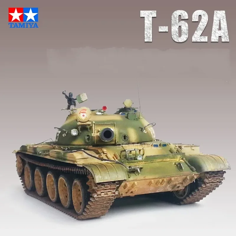 

1:35 Scale Tank Model Russian T-62A Assembly Model Tank Building Kits DIY Tank Collection TAMIYA 35108