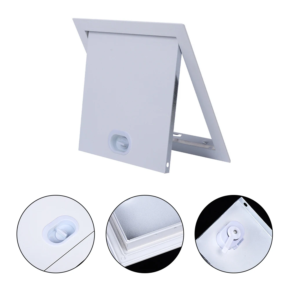 1pc Access Panel Inspection Port Hole ABS Access Doors Wall Ceiling Hatch Cover Rotary Switch Inspection Port Household Hardware