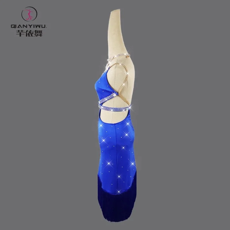2025 New Latin Dance Costume Stage Clothes Woman Party Dress Tassel Skirt Practice Wear Kid Girls Competition Ballroom Dancewear