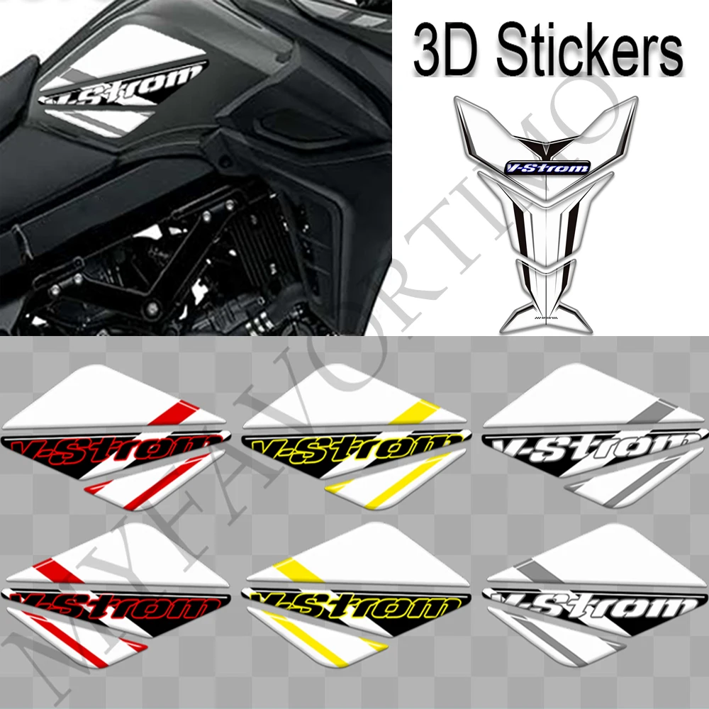 

Tank Pad Trunk Luggage Cases Stickers Emblem Fuel Oil Kit For Suzuki V STROM VSTROM DL 1000 650 250 1050 XT 650XT 1050XT