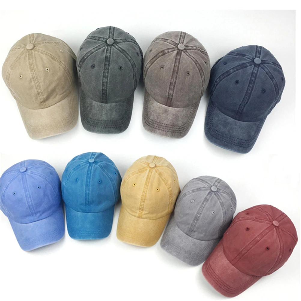 

Cowboy Duckball Cap Cotton Baseball Hat Adjustable Size Curved Brim Wash Dye Style Low Profile Fashion Hat Outdoor Activities