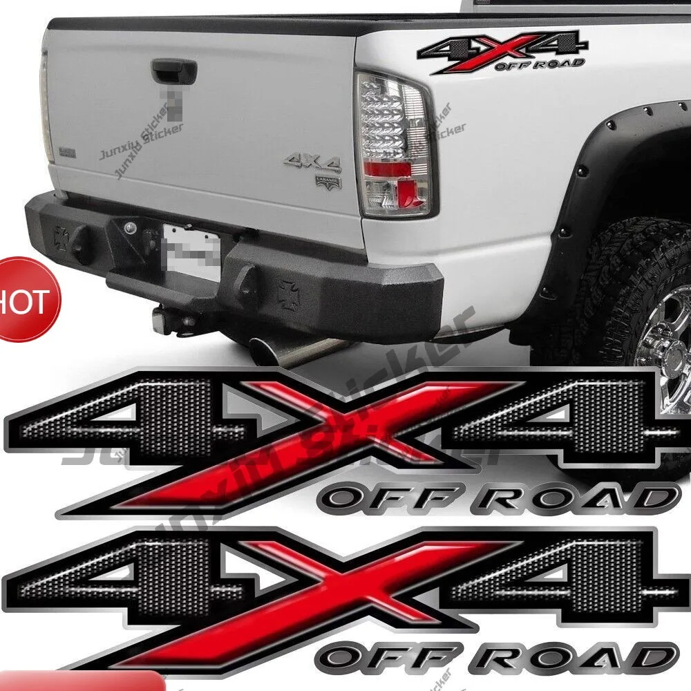 Ein Set aus zwei 4x4 Wolf Offroad Aufklebern, 4WD Z71 Gold Hook Fx4 Offroad-kompatibel, passend für F150 F250 F350 F Truck Zubehör – Detail 19