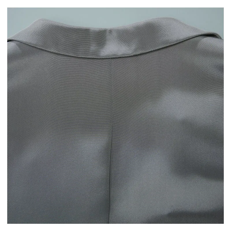 하이 엔드 천연 100% 멀 베리 실크 여성 드레스, 클래식 셔츠 스타일 롱 드레스, 편안하고 캐주얼하며 편안하고 시원한 여름