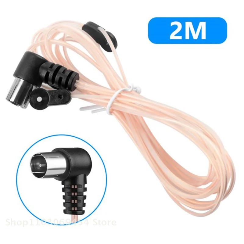 1 Pcs FM Antenna 75 Ohm F Type Male Plug for Home Radio Stereo Signal Receiver Aerial Home Audio Video Equipment Accessory