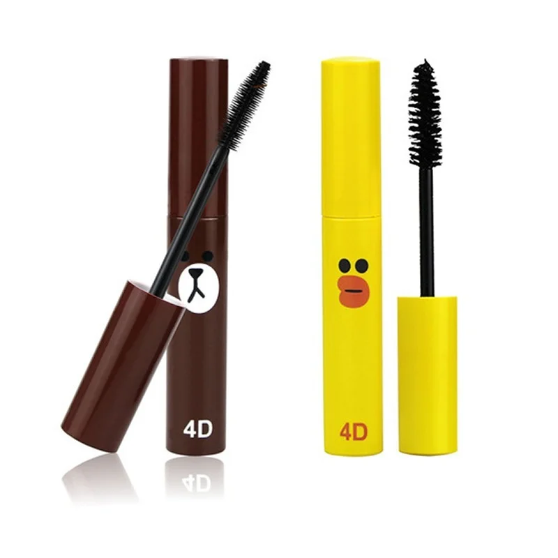 Fashion New Cute 4D Eye Makeup Fiber Mascara Long Black Lash Eyelash Extension Waterproof Lovely Mascara Cosmetics Mascar