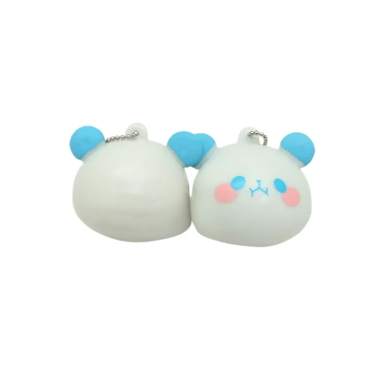 Jouets à presser Panda créatifs et nouveautés, jouet anti-Stress en caoutchouc souple, mignon sac de dessin animé pendentif porte-clés cadeau pour femmes 1 pièces