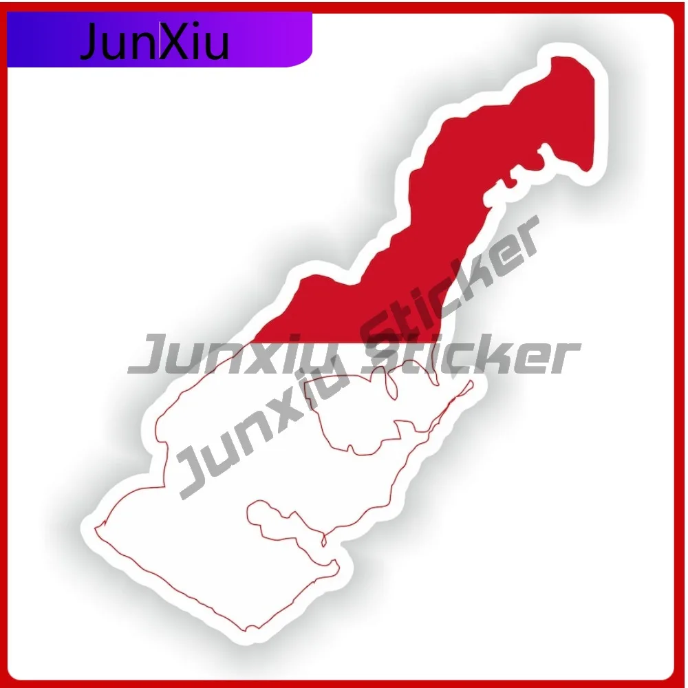 

Monaco National Flag And Emblem Map Shape Stickers Decals Adventure Motorcycle Stickers Accessories Car Decoration Accessories
