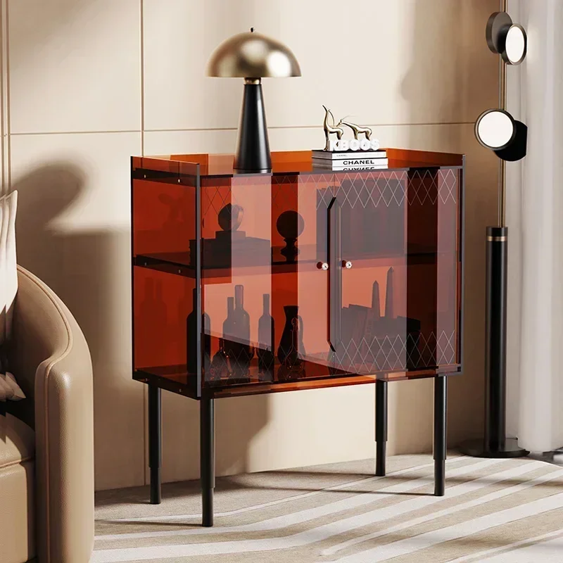 Acrylic Modern Minimalist Locker Living Room Entrance Storage Cabinet Light Luxury Wine Cabinet