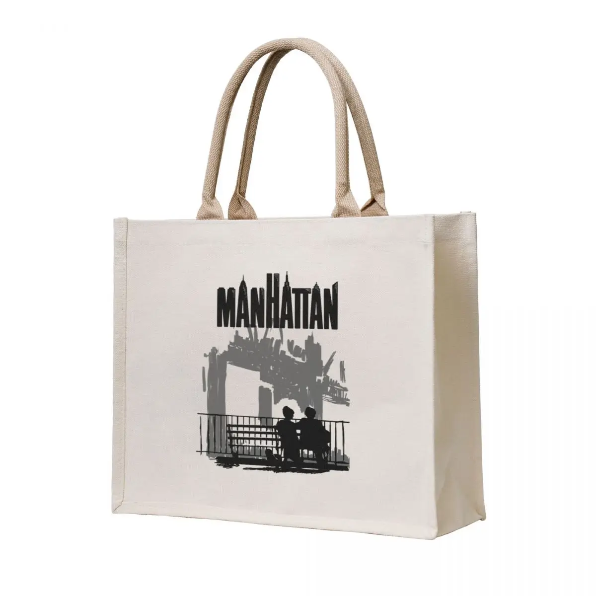 

Woody Allen's Manhattan - illustration Tote Bag tote bag men's large tote bag supermarket folding