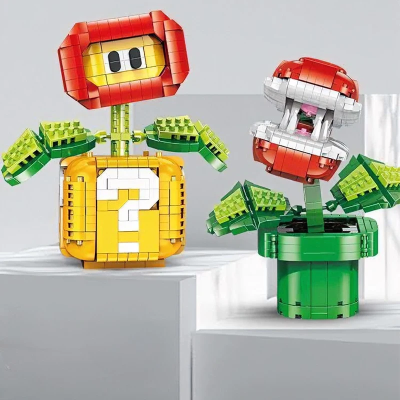 Lega Flowers Anime Model Building Blocks Toy 2026 New Chomper Flame Flower Bomber star Building blocks Model Children Gifts