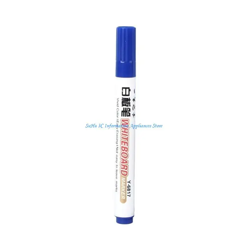 

10Pcs Erasable Whiteboard Marker for Whiteboard Calendar Refrigerator Quick Dry Whiteboard Marker Pen 2.0mm Line Width