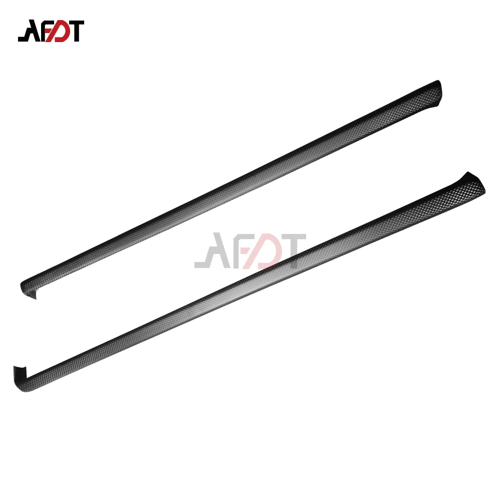 AFDT For Porsche 911 992 2019-2024 Real Carbon Fiber Car Interior Door Panel Decoration Stickers Cover Moulding Car Accessories