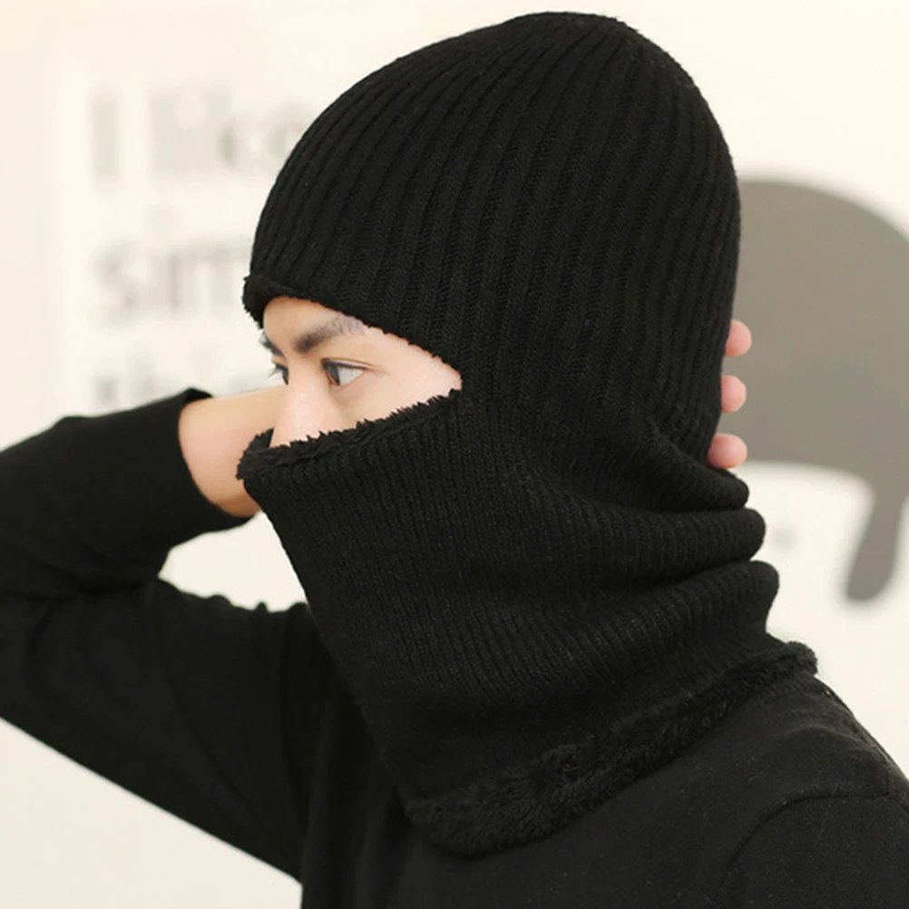 

Knit Hooded Hat Lightweight Breathable Material Cycling Headwear Outdoor Sports Climbing Running Bike Face Masks Scarf