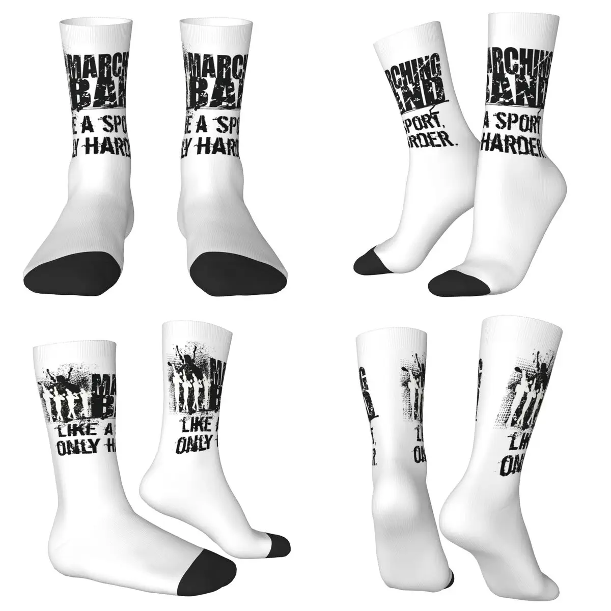 面白いマーチングバンド マーチングバンドはスポーツのようなものですが、もっとハードです 靴下 原宿ストッキング オールシーズン ロングソックス アクセサリー ユニセックス用