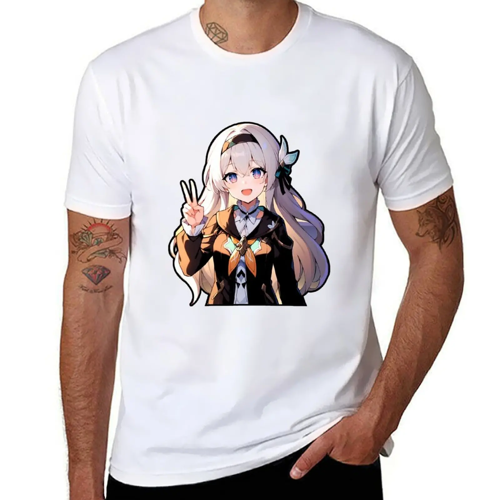 

Firefly honkai star rail sticker case honkai star rail shirt T-Shirt t shirts for man cotton t shirts with prints T-Shirt