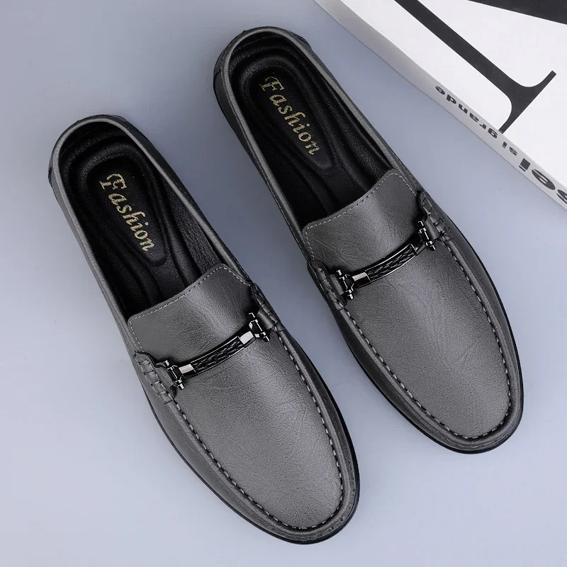 Luxury Brand Mens Loafers Fashion Spring Autumn Casual Shoes New Comfy Men Driving Flats Genuine Leather Moccasins Walking Shoes