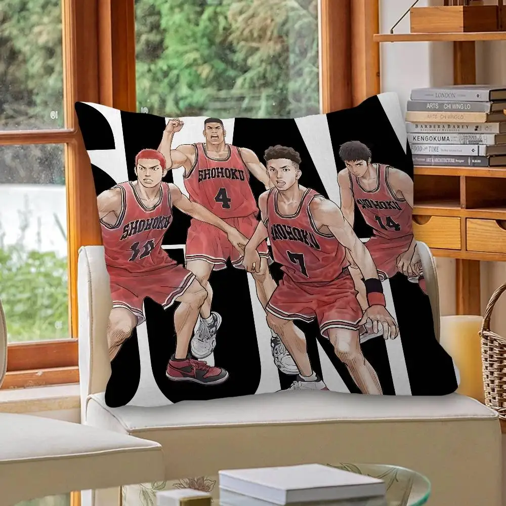 S-SLAMS D-DUNKS Anime Cushion Cover Pillow Cover Decor Pillowcase Printed Cushion Case For Couch