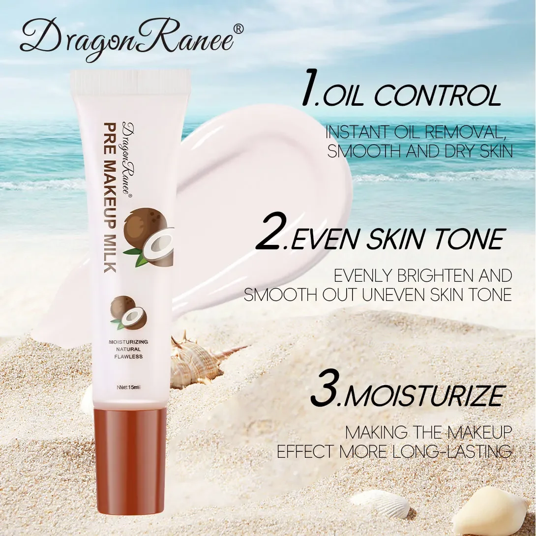 Base de maquillage pour le pré-maquillage, cache les Pores, élimine les ridules, contrôle du sébum, lait hydratant