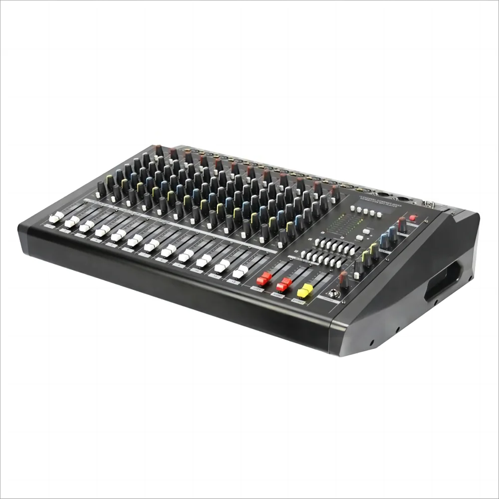 

Professional 12-Channel Audio Mixer Console Power Mixer with Effect Sound DJ Equalizer and Power Amplifier