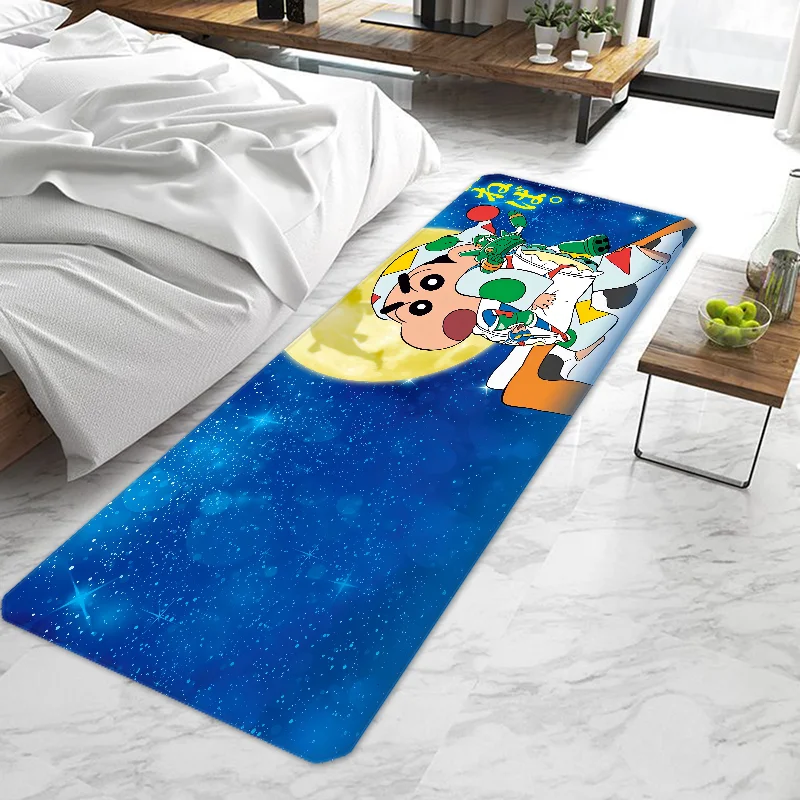 Crayon Boy Shin C-Chan Anime Entrance Doormat Non-slip Washable Kitchen Carpet Living Room Hallway Rugs Door Mats Bathr