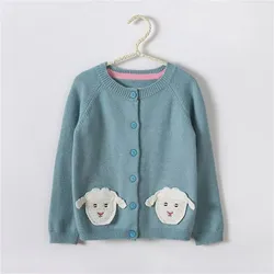 Baby Boys Girls Sweaters 2024 New Spring Cashmere Toddler Knitted Warm Cardigan Coat For Children's 2-5 Years Wear