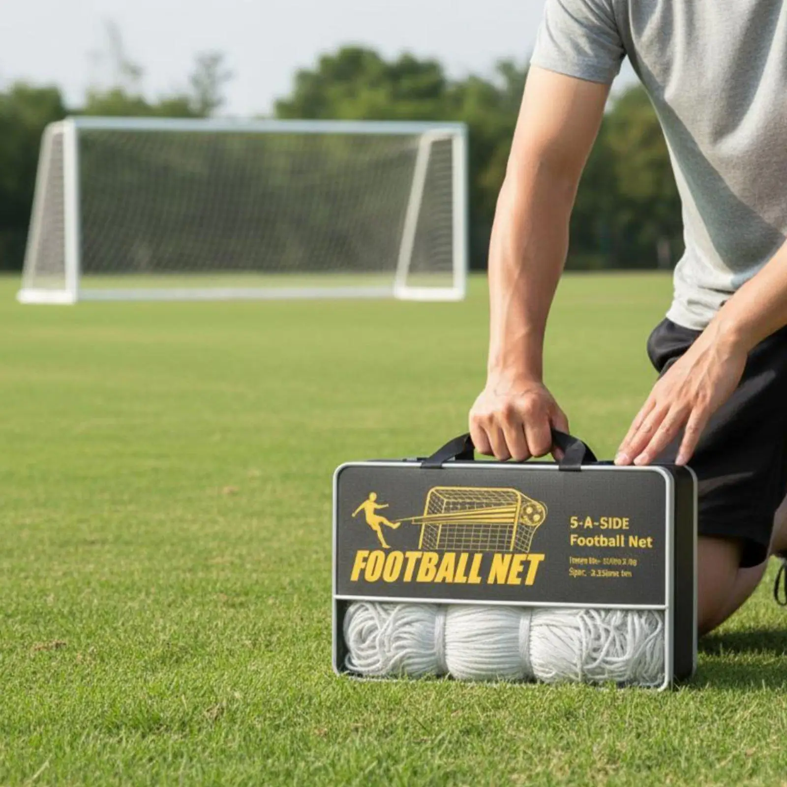 Football Training Net PE Material Soccer Goal Mesh Impact Resistant Sports Gear for Team Practice Fields view 3