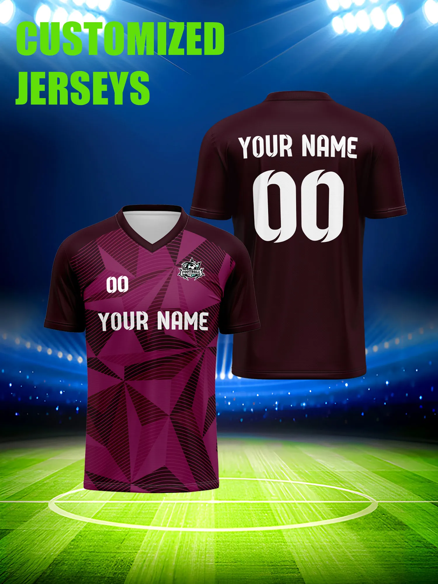 

Футбольная форма на заказ с индивидуальным изображением, номером и именем, эксклюзивный лимитированный выпуск для болельщиков.