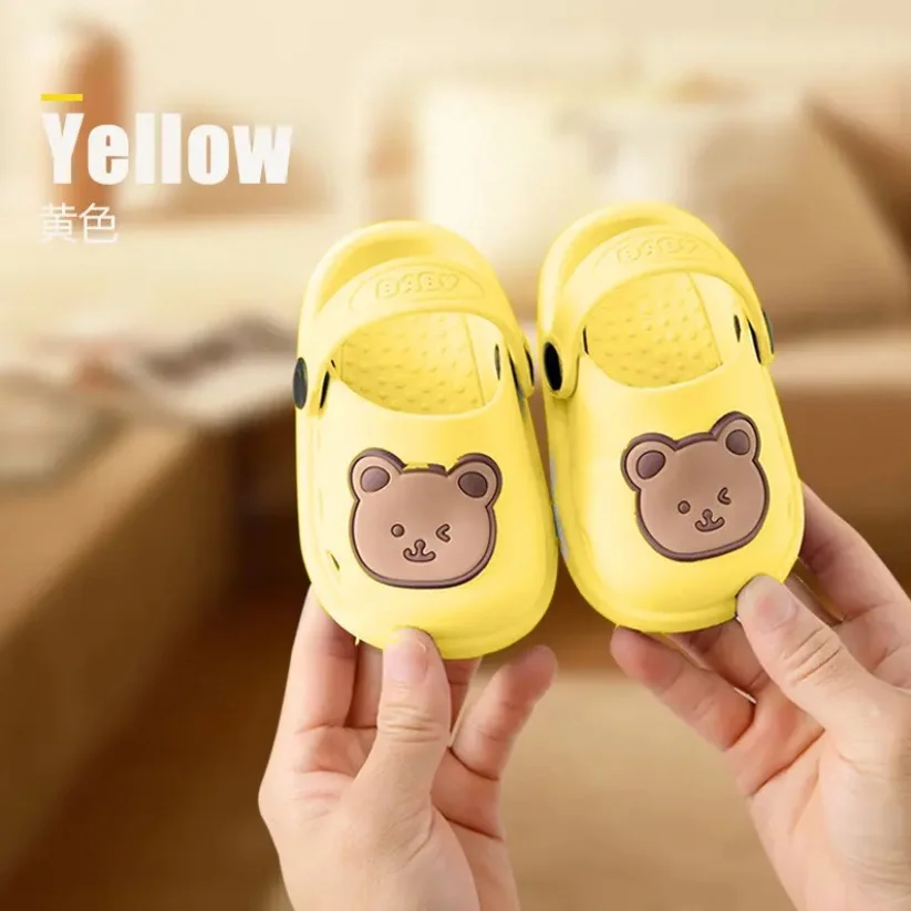 Children Beach Shoes Flat Sandals Garden Slippers Anti-slip Kids Hole Shoes Clog Toddler Slides for Boys and Girls