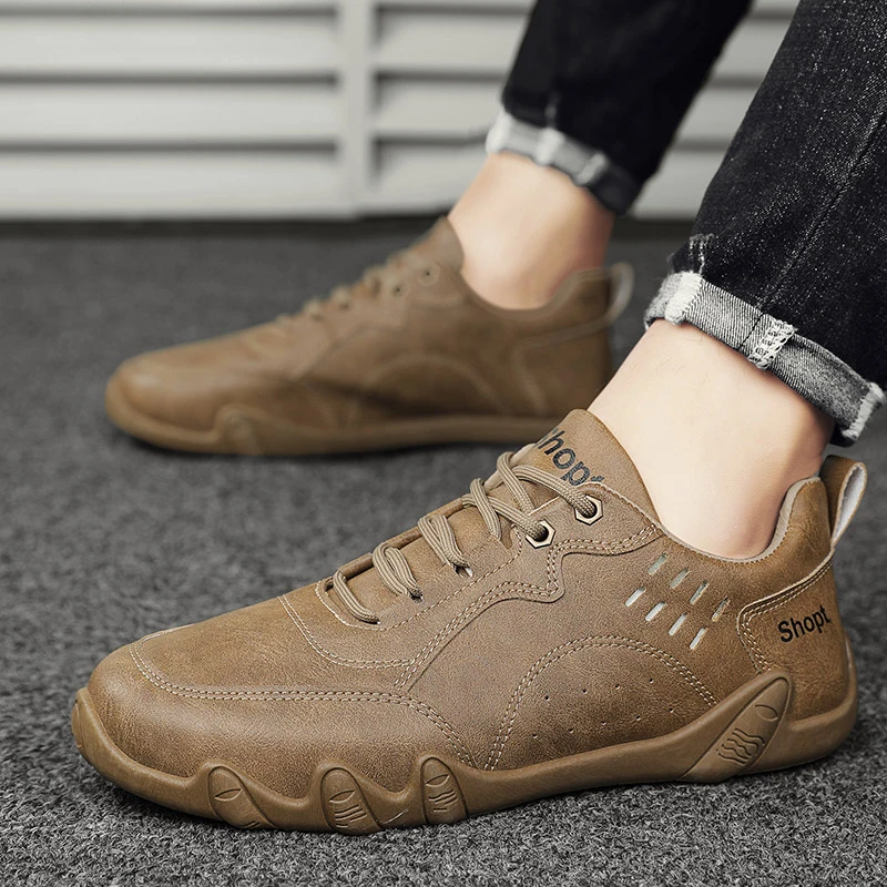 Zapatos Doudou de cinco dedos para hombre, calzado informal de interior cómodo, novedad de 2023