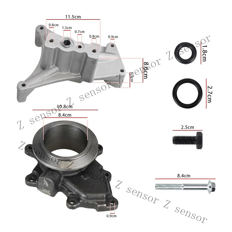 RRR+GTP38 Turbo Pedestal  Exhaust Housing for 99-03 Ford 7.3L Powerstroke Non-EBPV