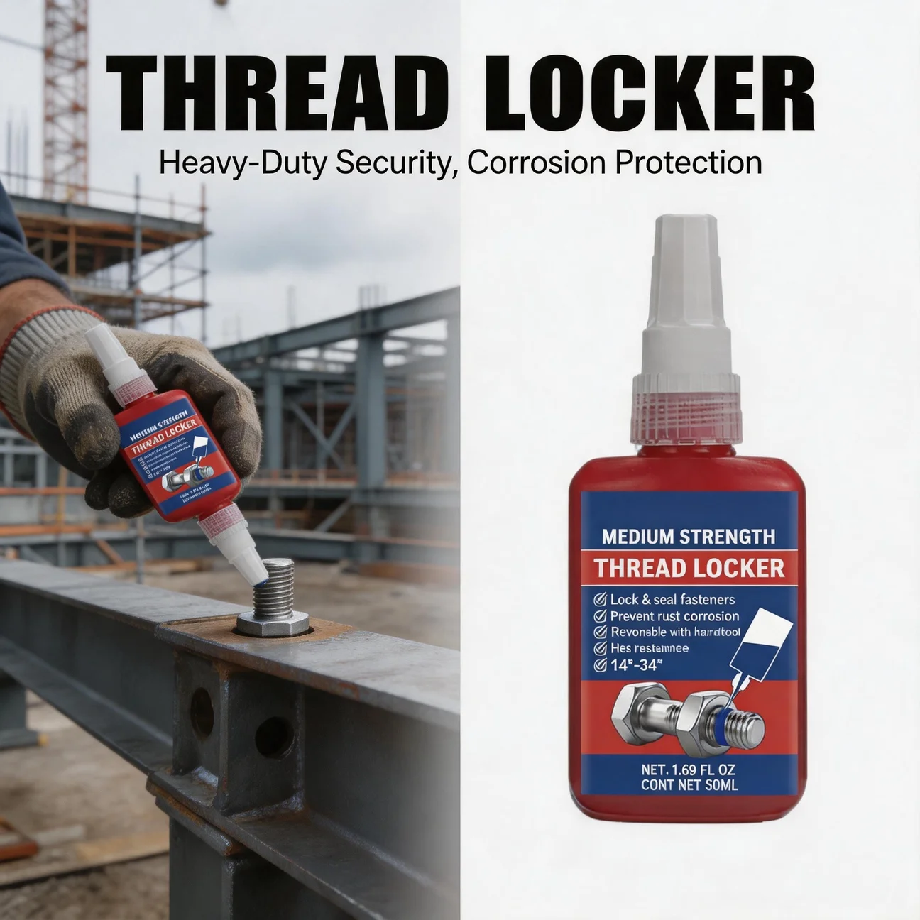 

Threadlocker Screw Glue Thread Locking Agent 243 Screw Lock Anaerobic Glue Anti-loose Universal Thread Sealants Fixing Adhesive