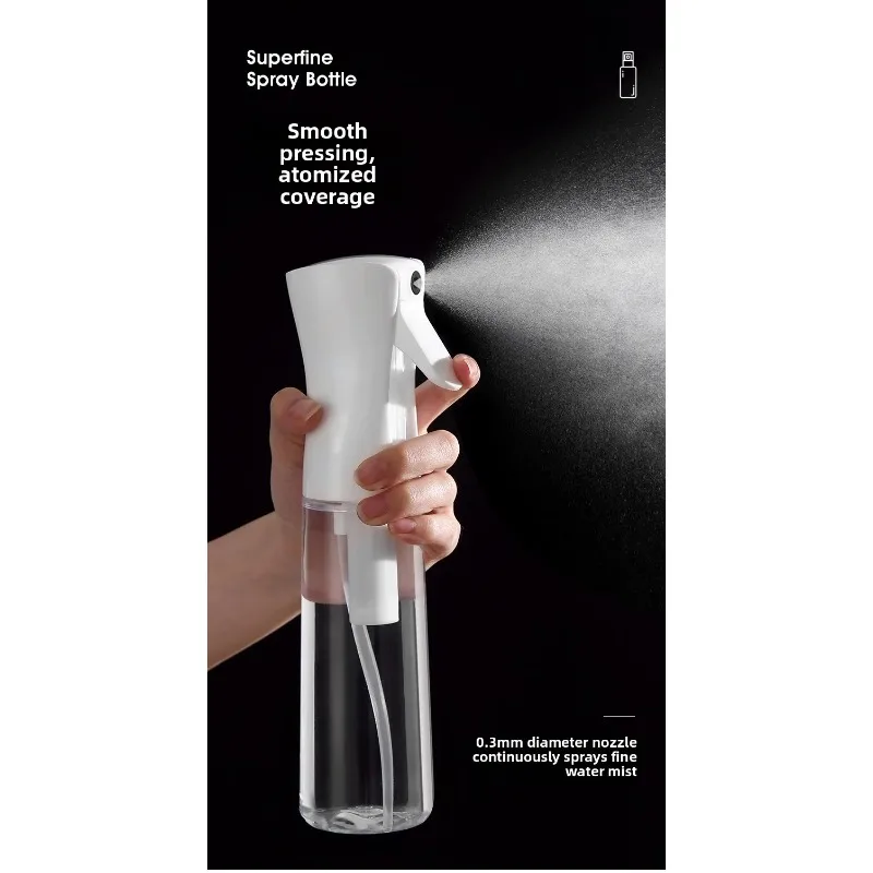 Refillable High Pressure Continuous Spray Bottle - Fine Mist Sprayer for Hair Care Makeup Hydration Gardening Watering - view 6