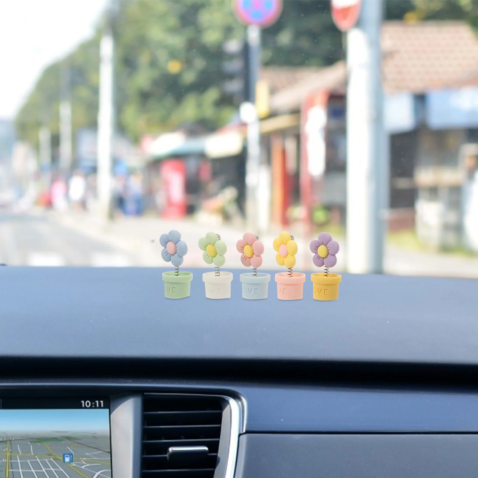 

5 Pcs Artificial Potted Plant Plants for Home Decor Indoor Car Cute Accessories Bonsai Trees Dashboard