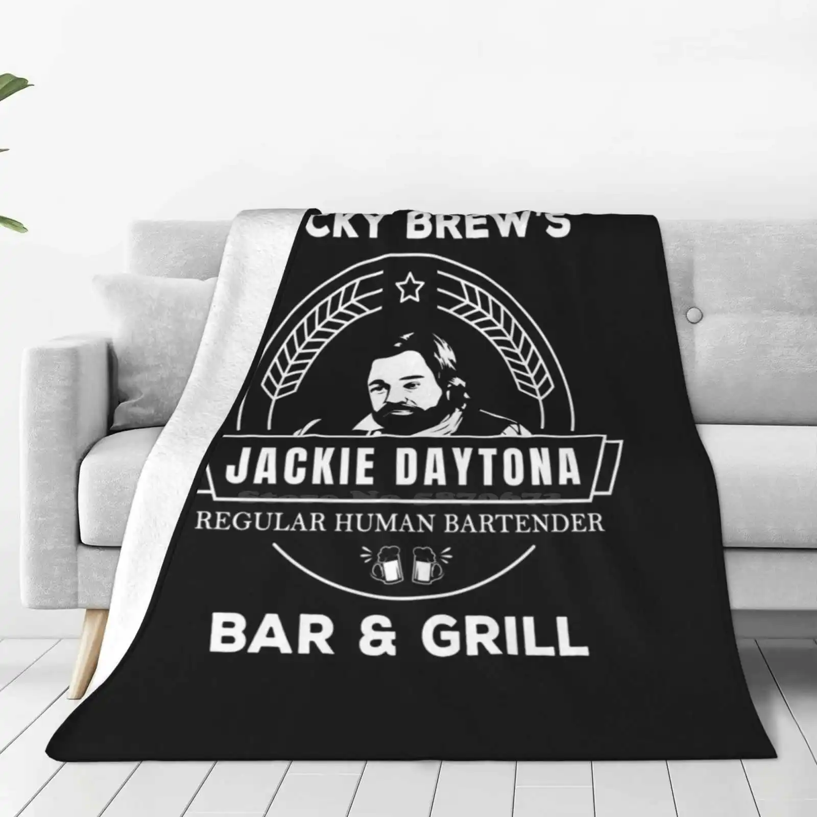 Jackie Daytona-Lucky Brew'S Bar And Grill Shirt-What We Do In The Shadows Top Quality Comfortable Bed Sofa Soft Blanket What We