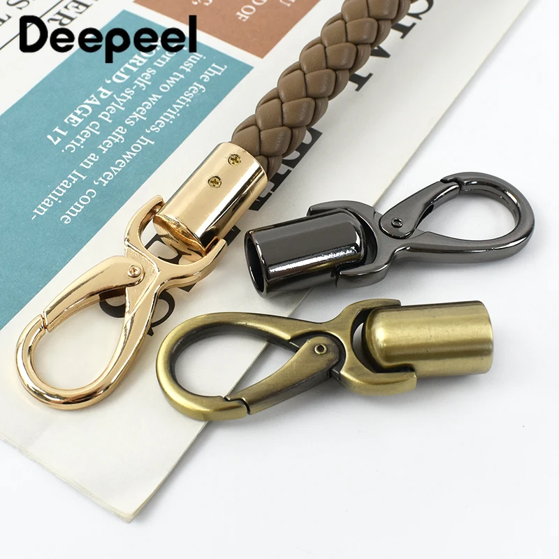 2/4/10Pcs Metal Bags Strap Stopper Buckles Tassels Screw Clips Clasp DIY Handbag Handle Webbing Carabiner Hook Bag Accessories