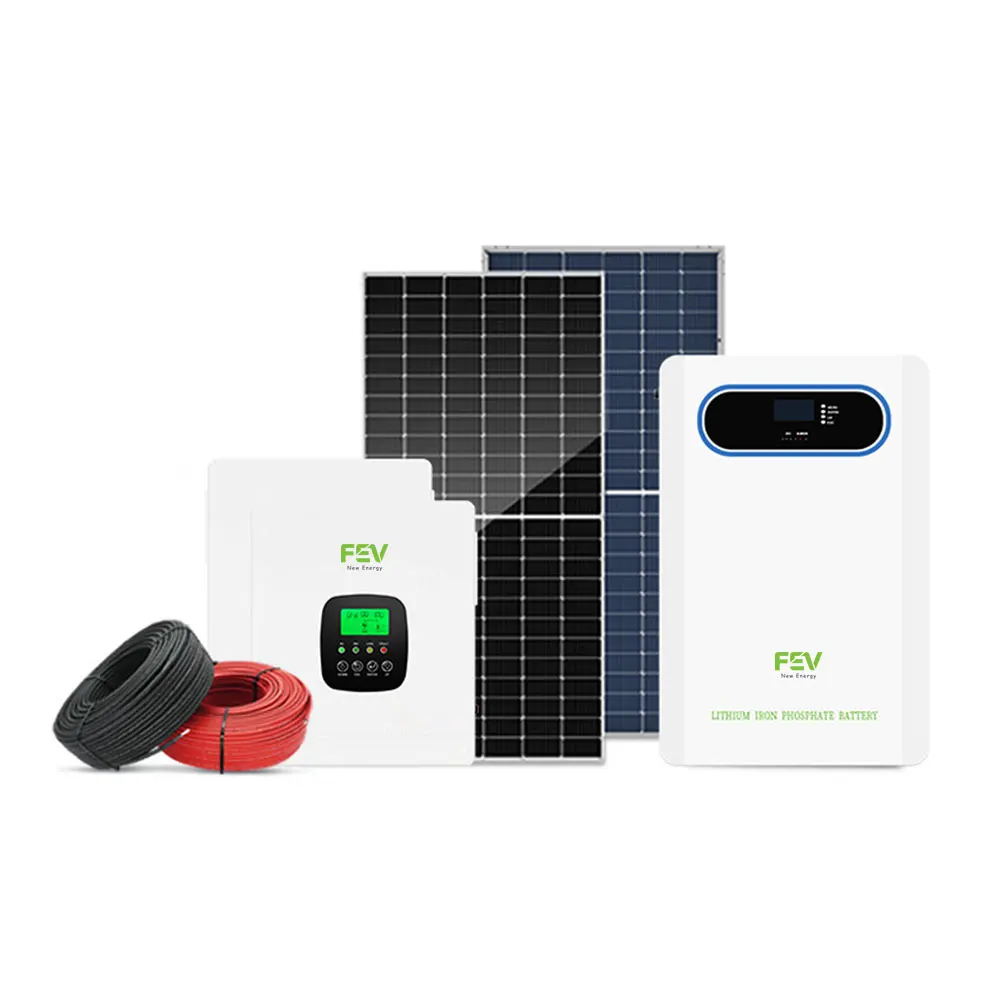 Complete Solar System 5KW-15KW Off Hybrid On Grid Solar Kit for Home Solar Energy Power System