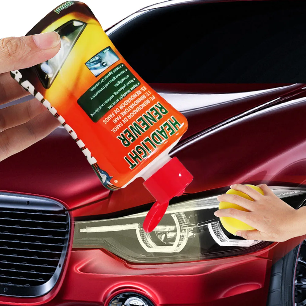 Car Headlight Restoration Kit Headlight Repair Polish Kit Headlamp Anti-Scratch Detailing Cleaning Maintenance Car Accessories