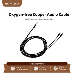 SIVGA Dual 3.5mm Female to 3.5mm/4.4mm Replacement Headphone Audio Cable for ANSER