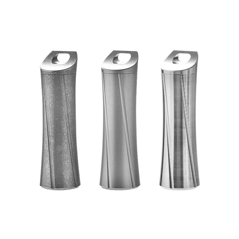 Titanium Alloy Mini Waterproof Airtight Capsule Outdoor Portable Pill StorageBox Keychain Medicine Container for Outdoor Camping