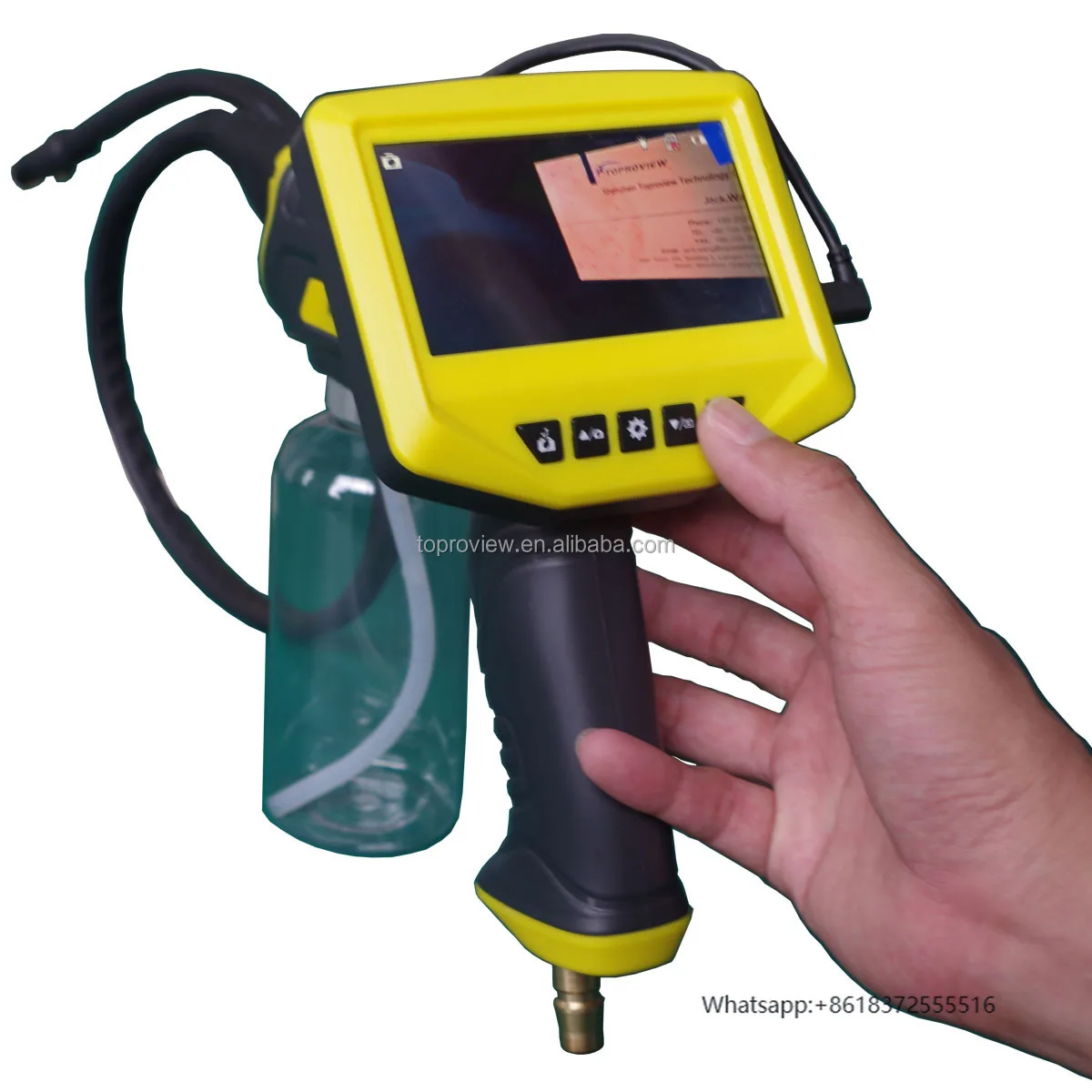 

daSide View Side Spray 1MP 4.3 Inch Take Photo and Video Detachable Screen IP67 Waterproof Car Washing Gun Endoscope