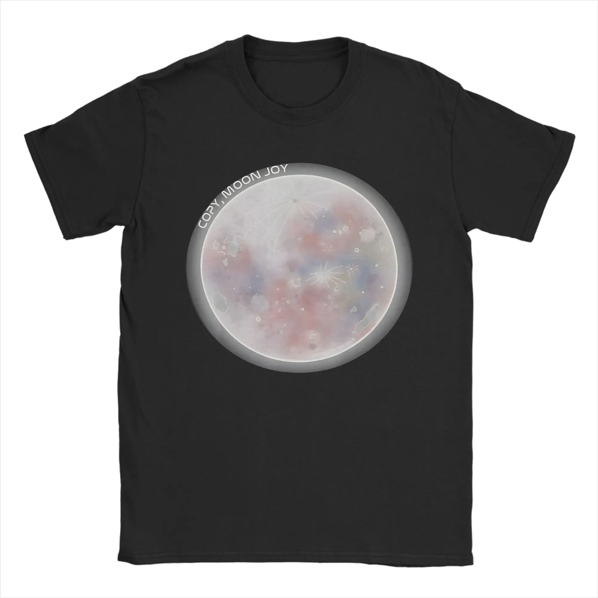 Copy Moon Joy Space Lover T Shirt Men Women Cotton Funny T-Shirts Crewneck  Tee Shirt Short Sleeve Tops Printed