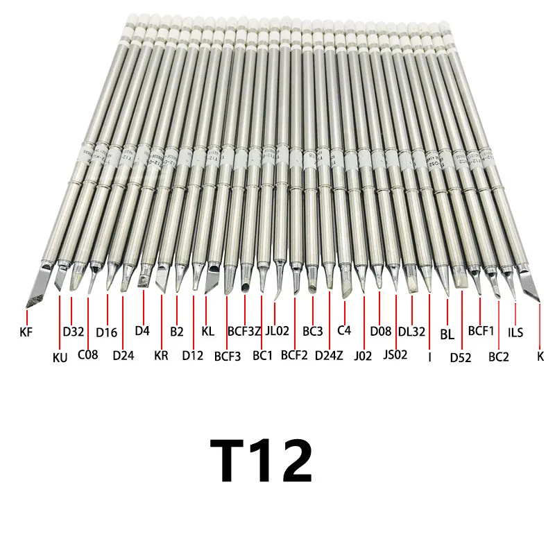 Darmowa wysyłka T12 elektryczne groty lutownicze T12-K B2 BC2 ILS JL02 D24 KF dla Hakko fx951 DIY zestawy stacji lutowniczej