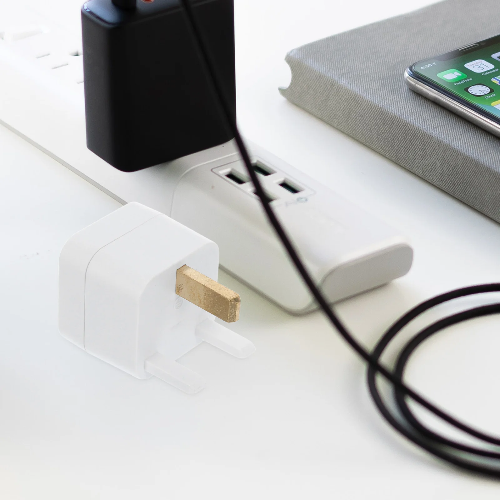 

Outlet Adapter Plug For Home Office Industrial Appliances Compact Efficient Conductive Material Reduces Static