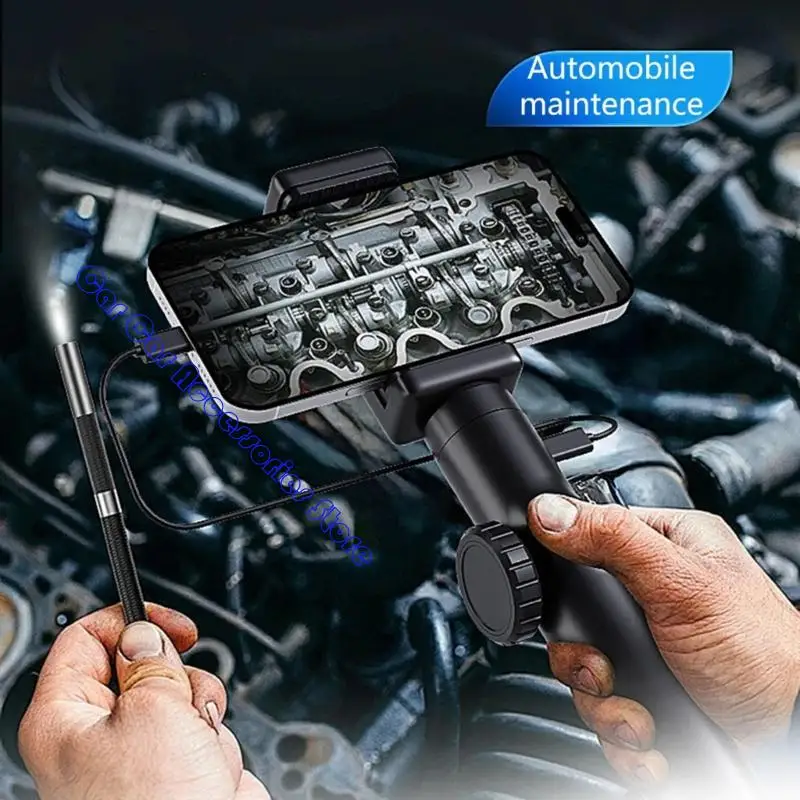 

242D Industrial Endoscope Inspection Camera 6mm/8mm Lens Borescope Camera with Adjustable Light Flexible Endoscope Camera