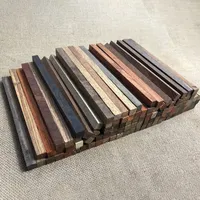 10/50pcs Small Pieces Sandalwood Rosewood 18*1*1 CM Lock Pixel Block Decorative DIY Mini Square Wood