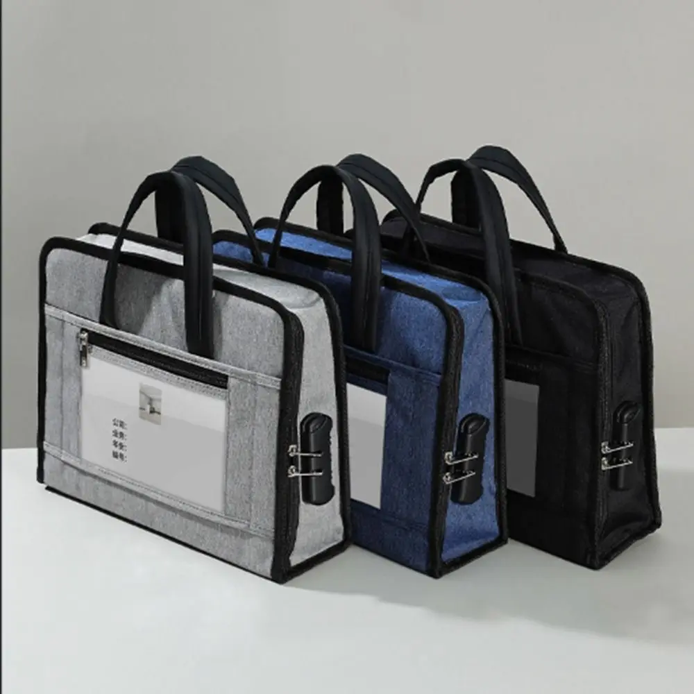 

Portable Travel Luggage Bag Practical Large Capacity A4 Document File Folder Simple 3 Colors Notebook Briefcase