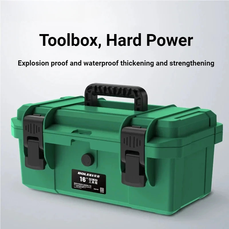 18/20/23 Inch Large Plastic Tool Box Waterproof Professional Electrician Storage Protective Shockproof Suitcase Tool Box