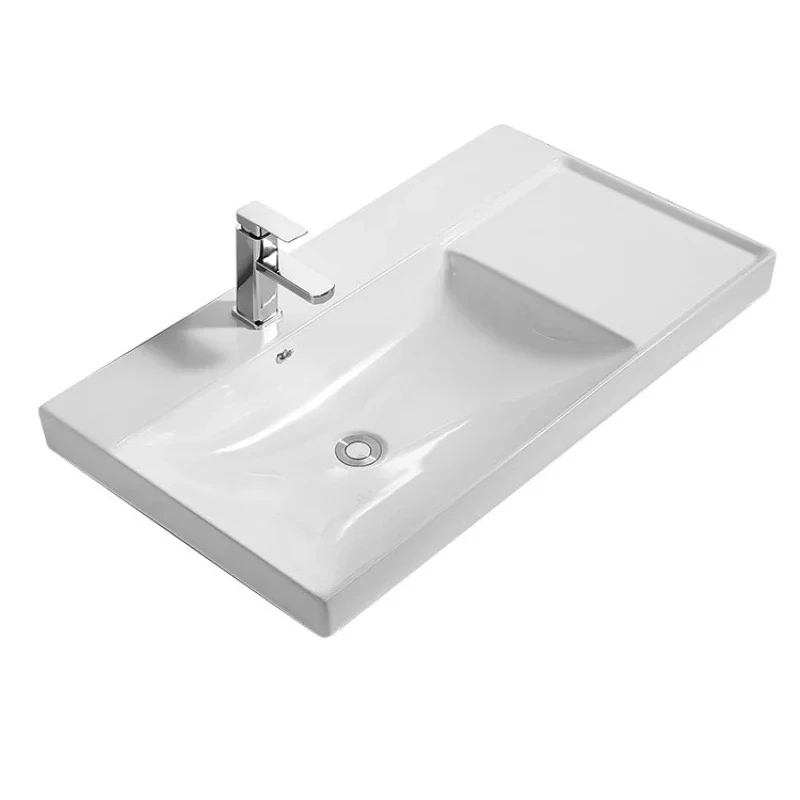 

Semi-Embedded Mid-Basin Table Top Integrated Ceramic Cabinet Basin Pool Left-Hand Basin Wash Face Wash Basin