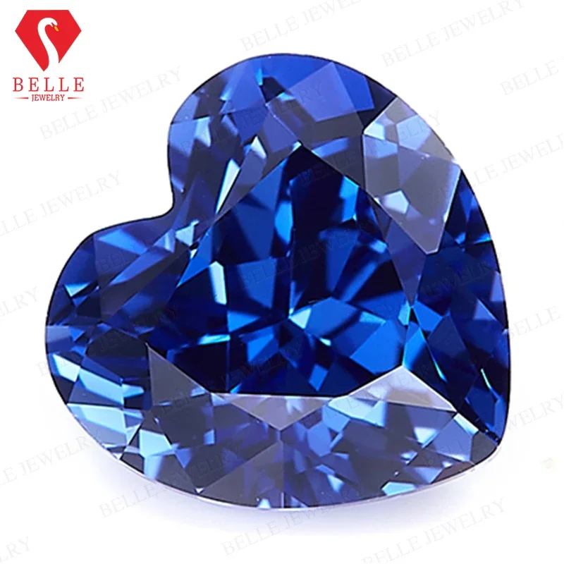 New Promotion Wholesale Brilliant Heart Cut Natural Lab Grown Sapphire VVS1 AGL Certificated Diamond Beads Jewelry Making Charms