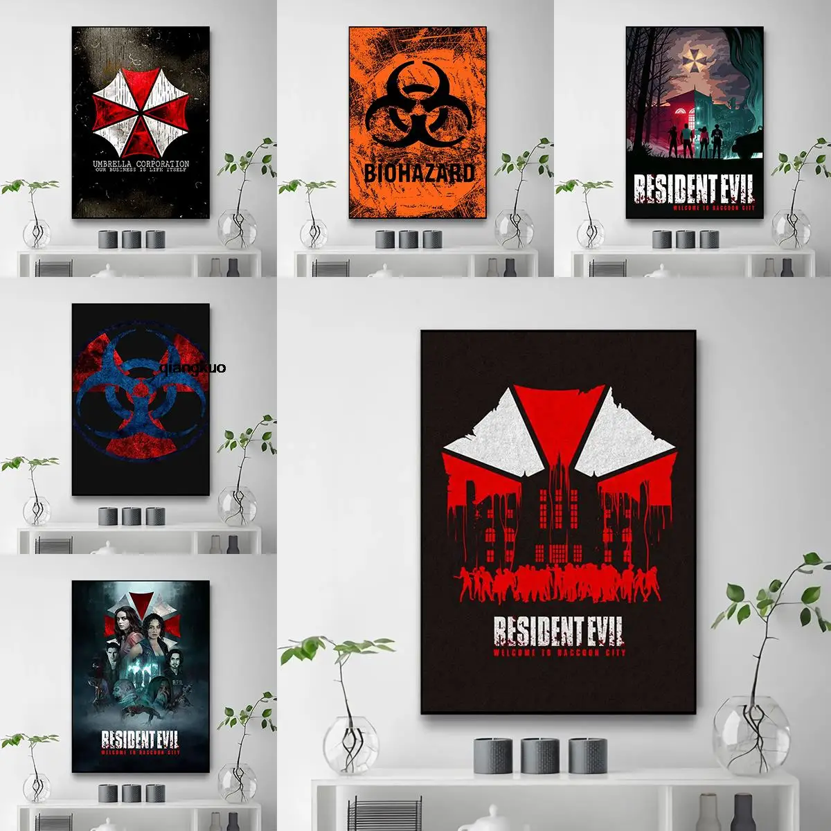 Posters Resident-E-Evil Poster Decorative Painting for Bedroom Home Decorations Aesthetic Room Decoration Movies and Tv Canvas